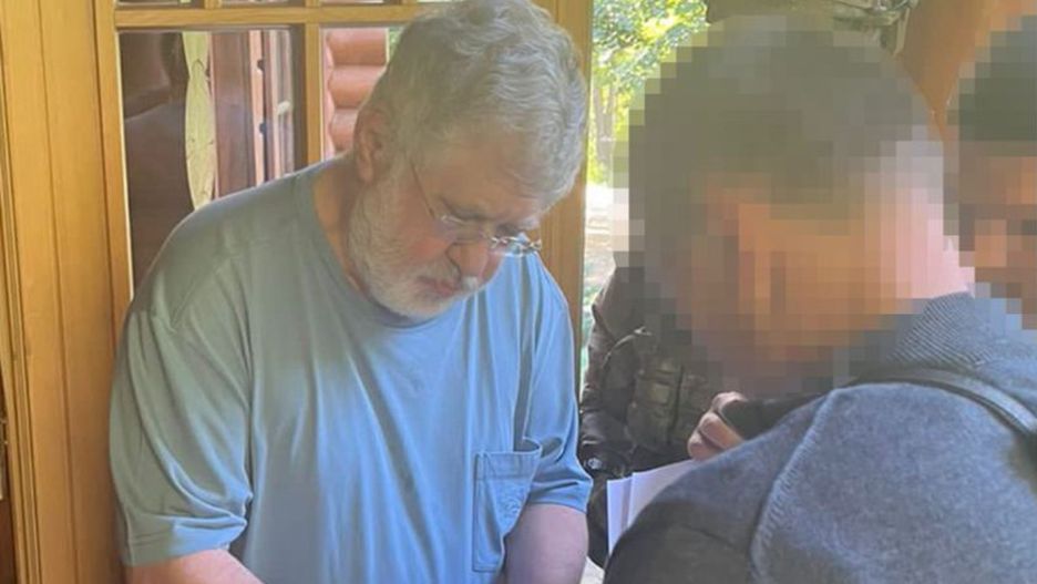 Ihor Kołomojski w trakcie zatrzymania