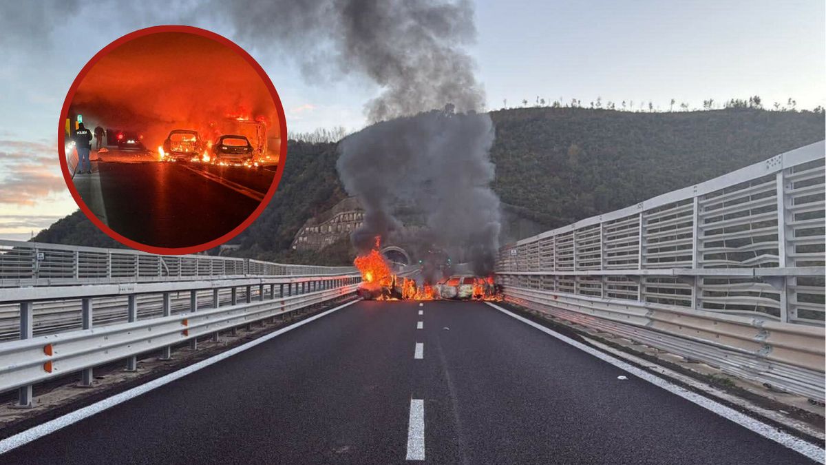 Napad na autostradzie w Kalabrii