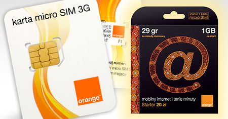 Unikalny starter OFnK z micro SIM