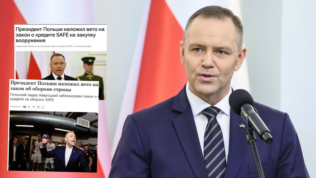 Weto Karola Nawrockiego jest opisywane przez media w Rosji