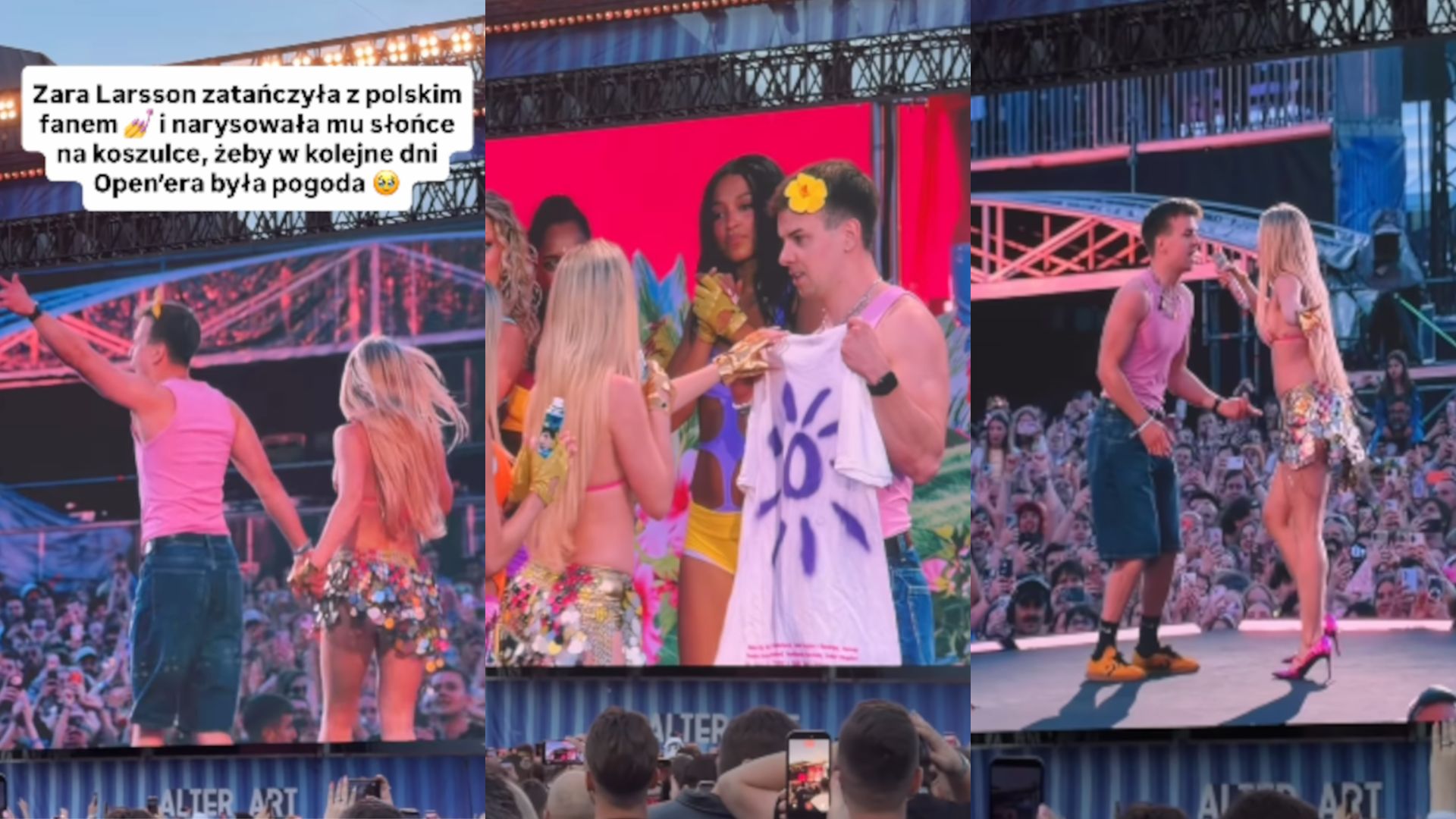 Zara Larsson zaprosiła na scenę Open'era radnego z Konina