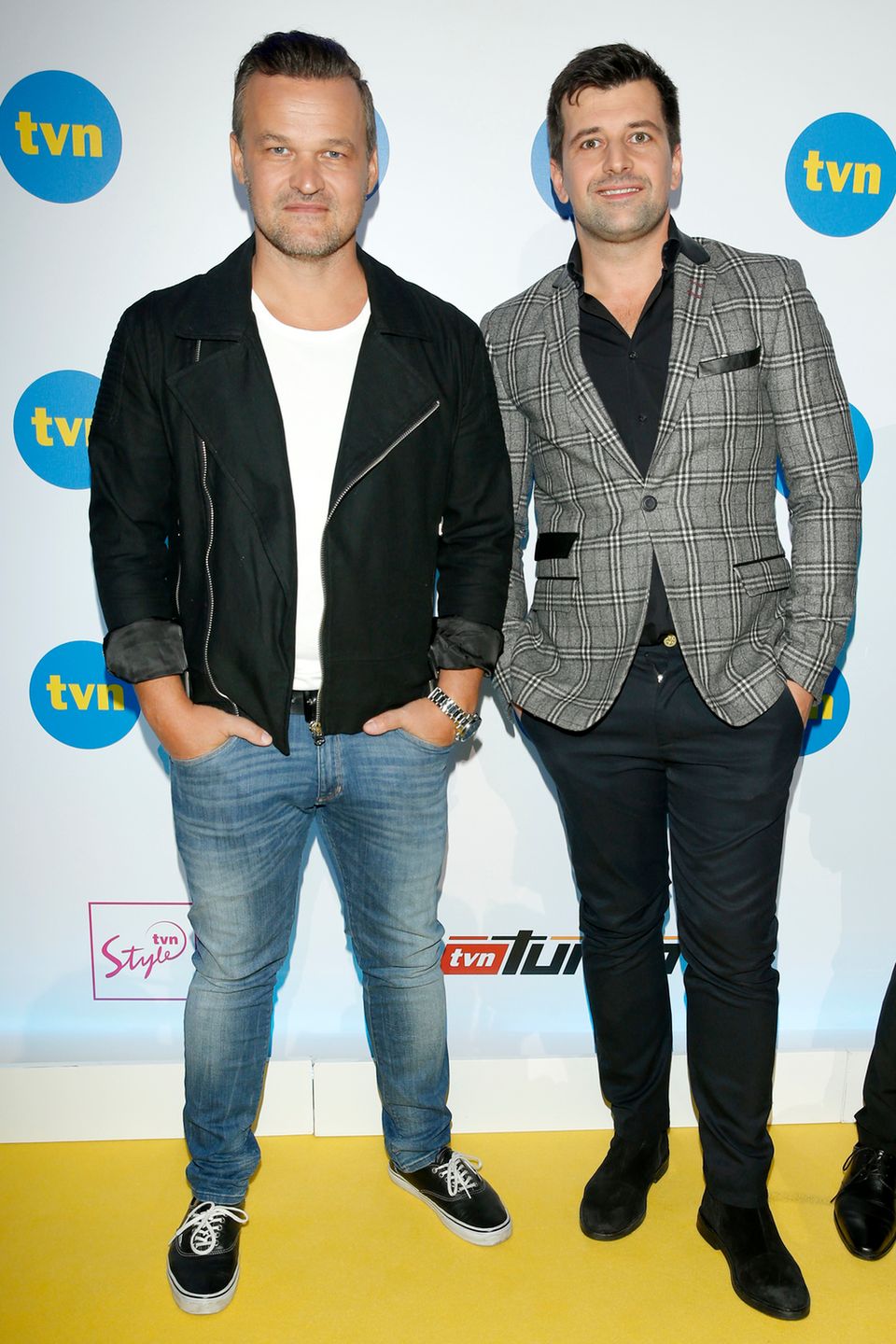 Patryk Mikiciuk i Adam Kornacki - wiosenna ramówka TVN 2018, prezentacja
