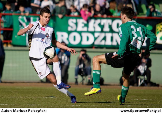 Maciej Sadlok ujrzał czerwoną kartkę w meczu z Widzewem Łódź