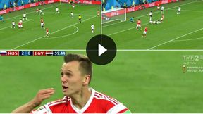 Mundial 2018. Rosja - Egipt: gol Czeryszewa na 2:0 (TVP Sport)