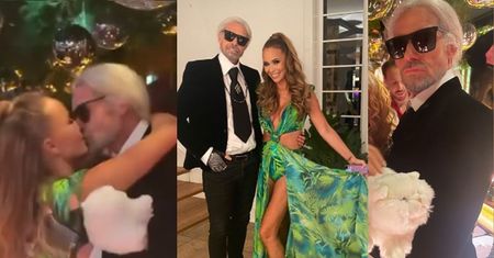 Rinke Rooyens przebrał się dla Przetakiewicz za... Karla Lagerfelda! Pamiętał, że osiem lat temu poleciała na urodziny JEGO KOTA?