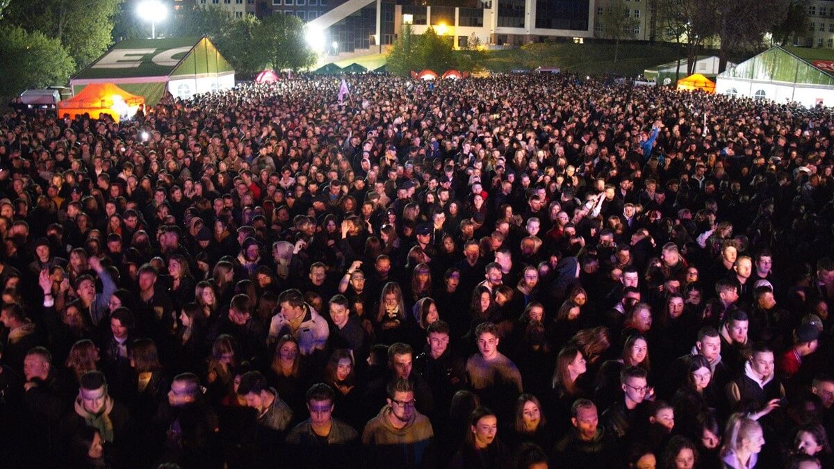 Publiczność na Juwenaliach Politechniki Lubelskiej
