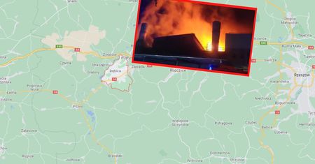 Pożar w Dębicy. Płonął zakład produkujący opony
