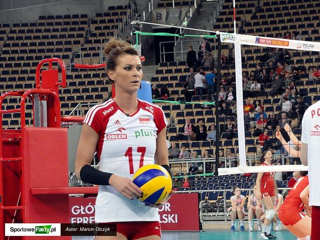 Czy ta mina może sugerować, że przed meczem ze Szwajcarią Katarzyna Skowrońska-Dolata obawiała się swojego występu na ataku?