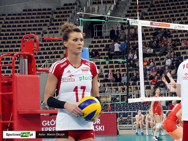 Czy ta mina może sugerować, że przed meczem ze Szwajcarią Katarzyna Skowrońska-Dolata obawiała się swojego występu na ataku?