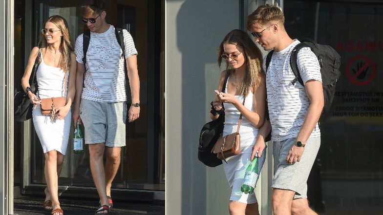 Michał Mikołajczak i Julia Suryś pałaszują lunch w przerwie treningu do "Tańca z gwiazdami" (ZDJĘCIA)