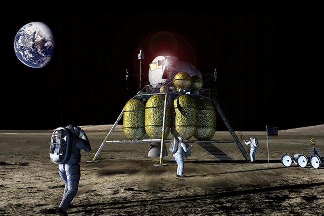 Wizualizacja księżycowej misji Golden Spike Company