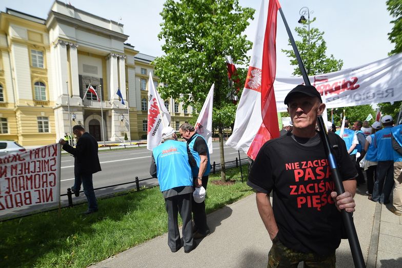 12.05.2015, Warszawa. Protest rolników.