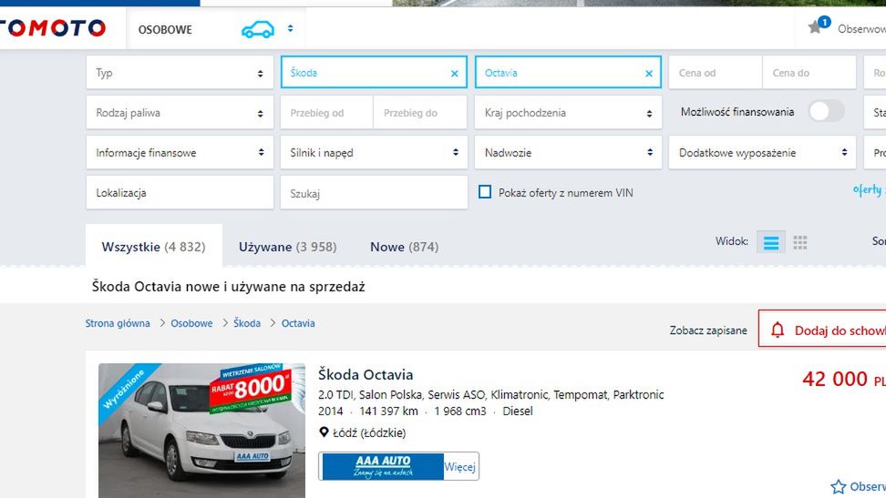 Obecnie nie da się wyszukać modelu po jego generacji. Ta funkcja niebawem zostanie przywrócona, ale w znacznie lepszej formie.