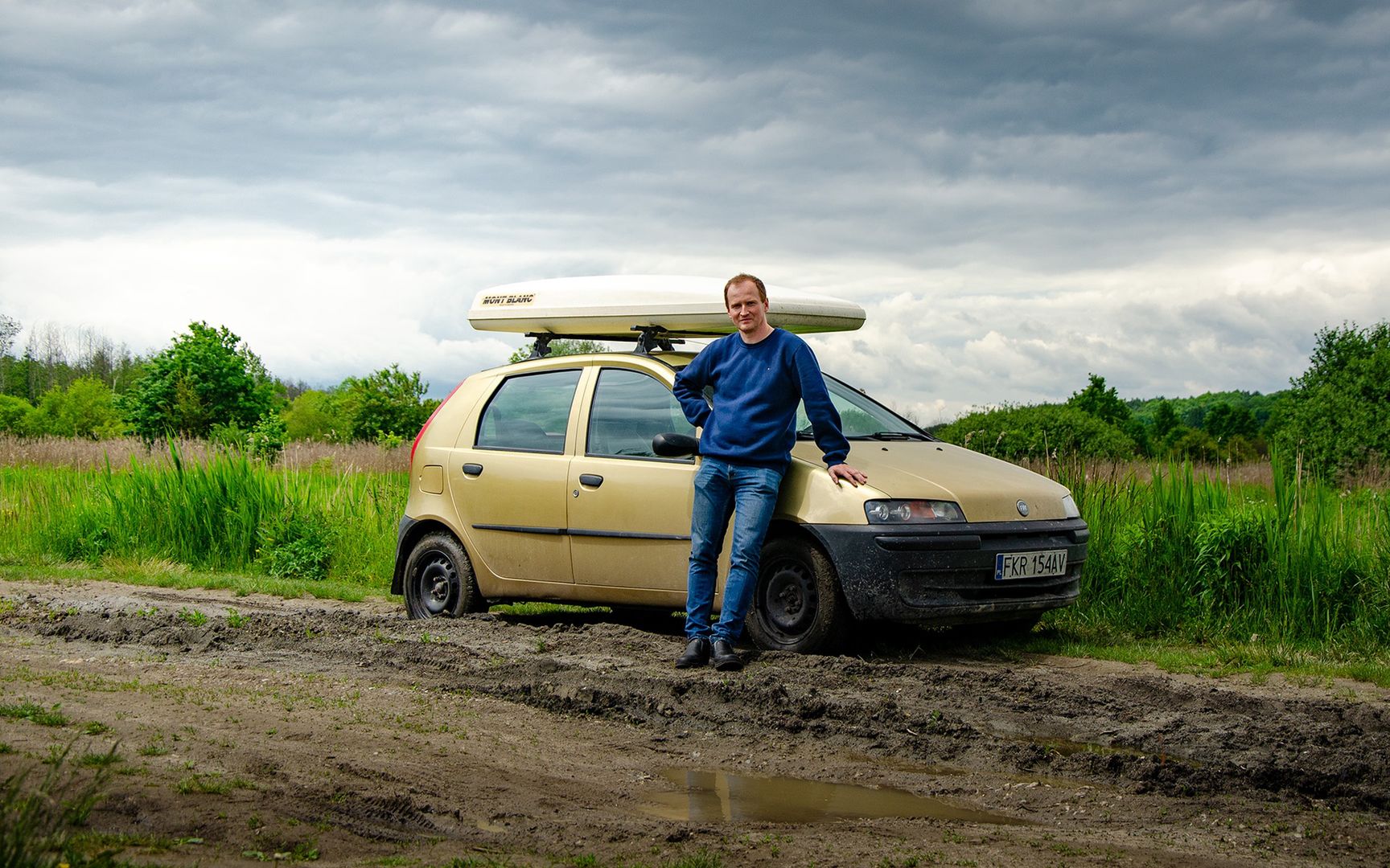 Paweł Majewski i jego ekstremalnie tani Fiat Punto
