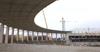 Rzeszów: Postępy na budowie PCLA. Trybuny rosną w szybkim tempie