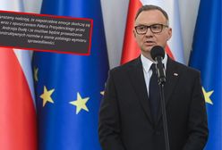 "Pokazuje dobitnie". Sędziowie odpowiadają Dudzie