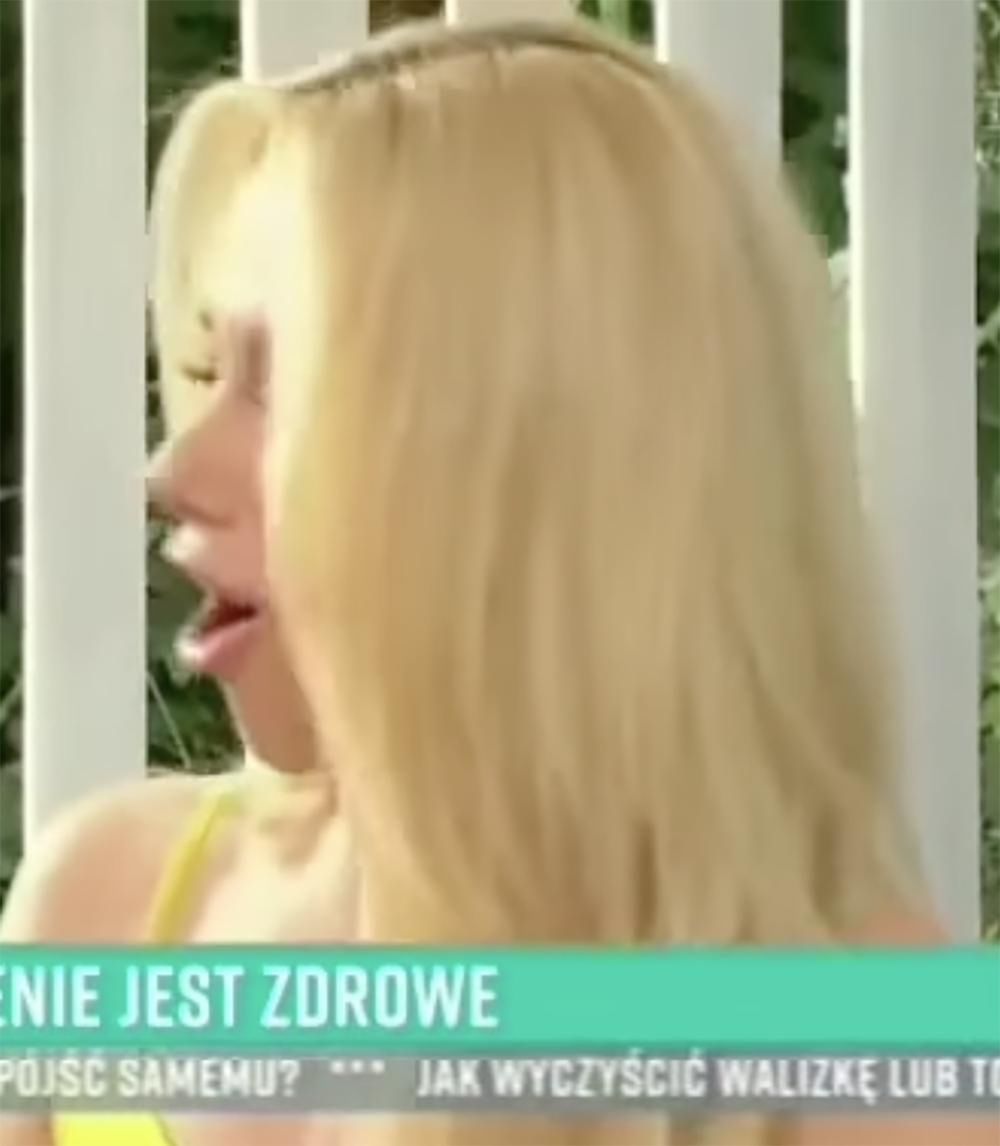 Małgorzata Opczowska i jej dziwne miny w Pytaniu na śniadanie