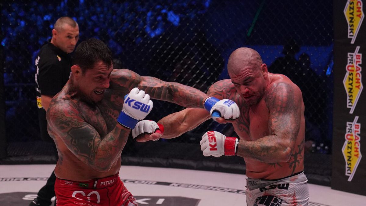 Materiały prasowe / kswmma.com / Na zdjęciu: pojedynek Thiago Silva - James McSweeney