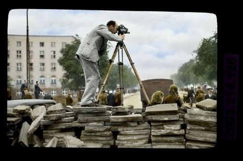 Julien Bryan na Pradze, wrzesień 1939 / dsh.waw.pl