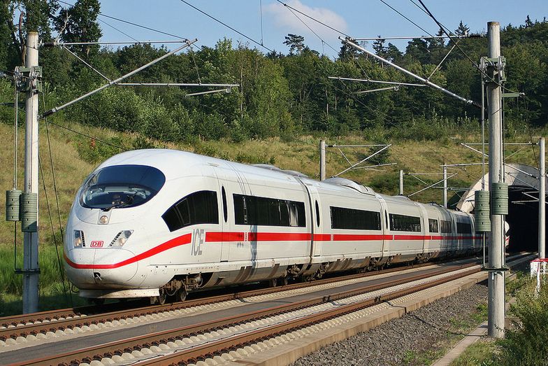 Pociąg ICE sieci Deutsche Bahn</br>