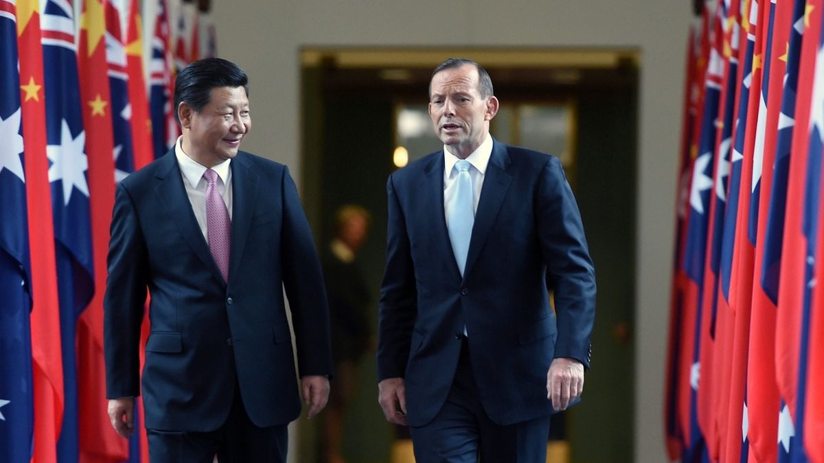 Tony Abbott i Xi Jinping