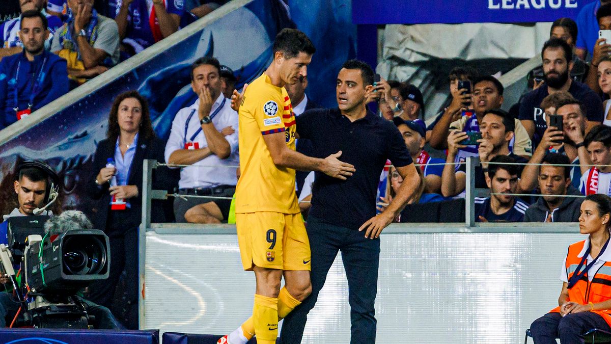 Getty Images / DAX Images / BSR Agency / Robert Lewandowski i Xavi