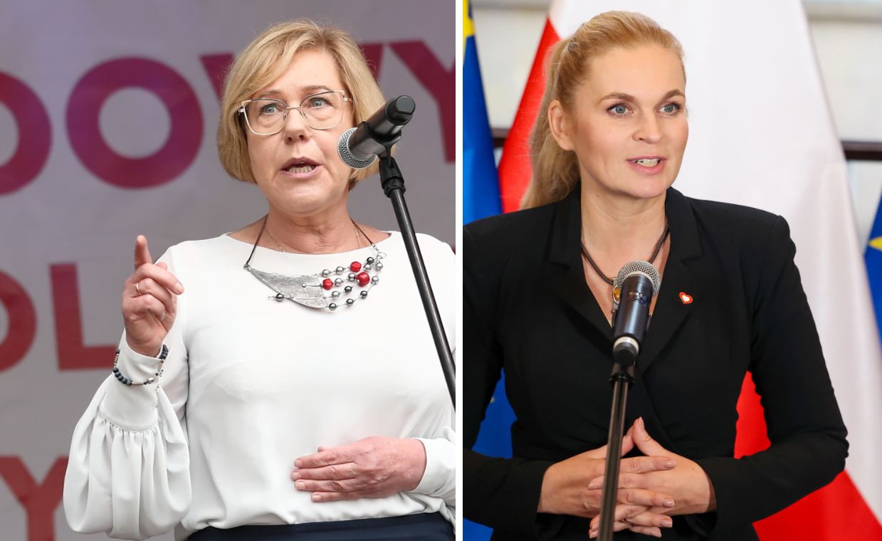 Kurator Barbara Nowak i ministra edukacji Barbara Nowacka