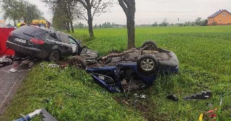 Tragedia pod Rypinem. Kierowcy nie mieli szans po czołowym zderzeniu