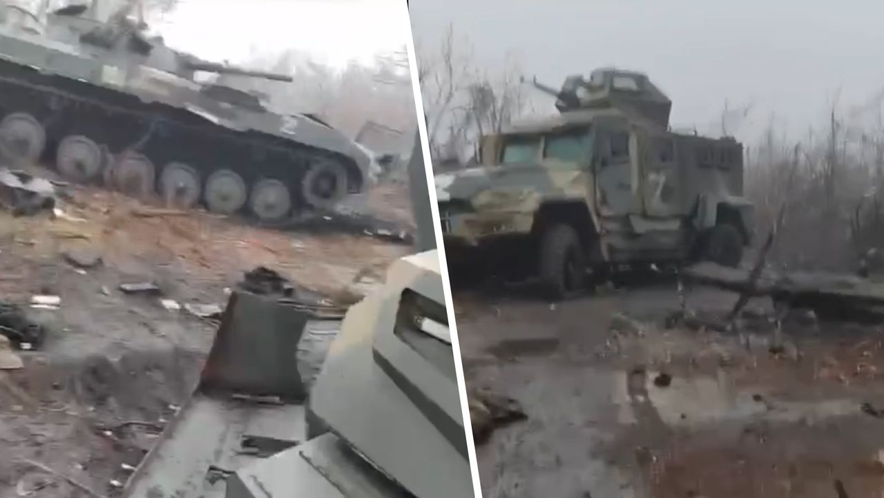 Russian equipment under Avdiivka