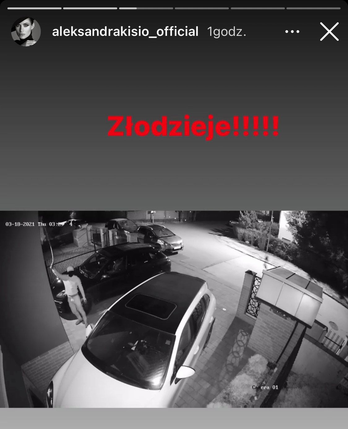 Ola Kisio okradziona w środku nocy