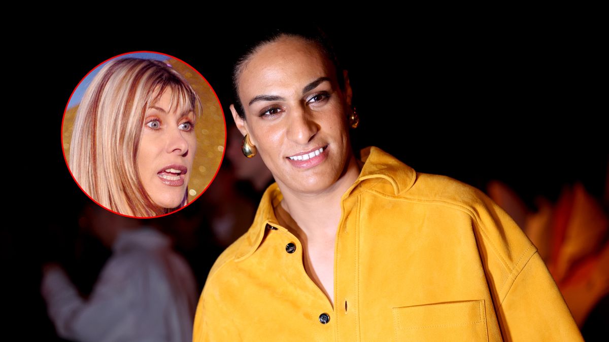 Getty Images / J. Quinton/WireImage / Vittorio Zunino Celotto / Na zdjęciu: Imane Khelif, w kółku Sharron Davies.