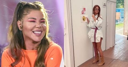 Edyta Górniak BRONI ZERWANIA PLAKATU z nakazem noszenia maseczek: "Niech każdy żyje w swojej prawdzie"