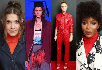 Millie Bobby Brown, Naomi Campbell i Jeff Goldblum bawią się na pokazie Calvina Kleina (ZDJĘCIA)