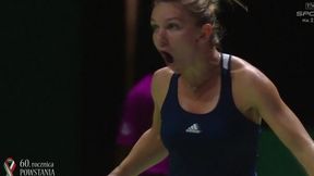 Simona Halep - Madison Keys: z obrony do ataku. Niesamowita akcja Rumunki