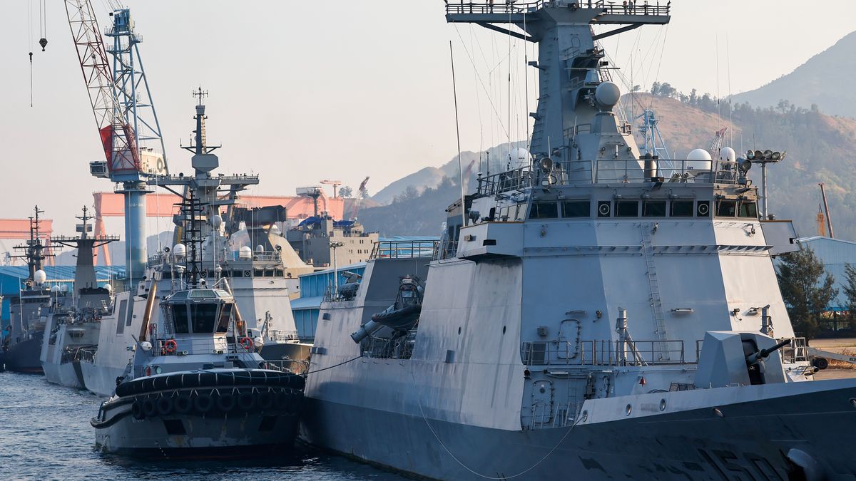 CENTRAL LUZON, PHILIPPINE - APRIL 23: Philippine Navy warships are docked at a base to prepare for departure as the multilateral maritime exercise involving military vessels from the United States and Japan begins, which is as part of the ongoing 'Balikatan' exercise, in Central Luzon, Philippine, on April 23, 2025. This year's Balikatan (Shoulder-to-shoulder) is held with the participation of soldiers mainly from the United States, the Philippines and Japan, with additional military personnel from Australia, the United Kingdom, Canada and France, amid escalating tensions in the South China Sea and the Taiwan Strait. Meanwhile, NATO members such as Poland and the Czech Republic are participating as observers in the 'Full-Battle Scale' exercise. (Photo by Daniel Ceng/Anadolu via Getty Images)