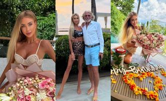 Julia Dybowska świętuje 34. urodziny na Seszelach. Ukochany miliarder obsypał Polkę kwiatami. Ma gest?