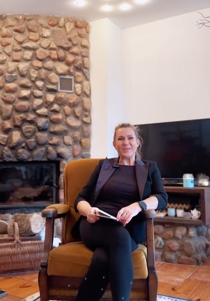 Kominek w domu Justyny Majkowskiej robi wrażenie