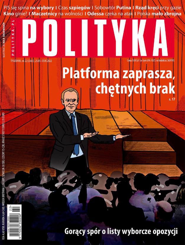 Okładka tygodnika "Polityka"