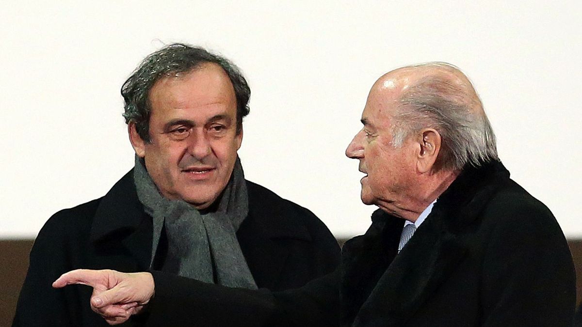 Getty Images / Na zdjęciu: Michel Platini i Sepp Blatter