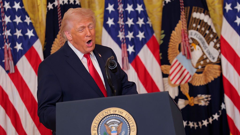 President Trump And First Lady Melania Trump Host Women's History Month Event At The White House
WASHINGTON, DC - MARCH 12: U.S. President Donald Trump and first lady Melania Trump host a Women's History Month Celebration at the White House on March 12, 2026 in Washington, DC. The United States has observed Women's History Month in March since 1987. (Photo by Heather Diehl/Getty Images)
Heather Diehl