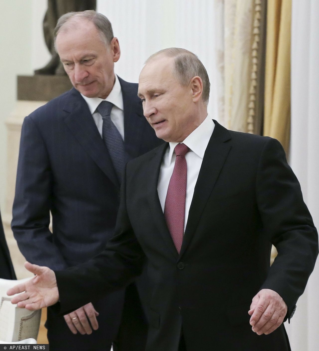 Vladimir Putin and his current adviser Nikolai Patrushev