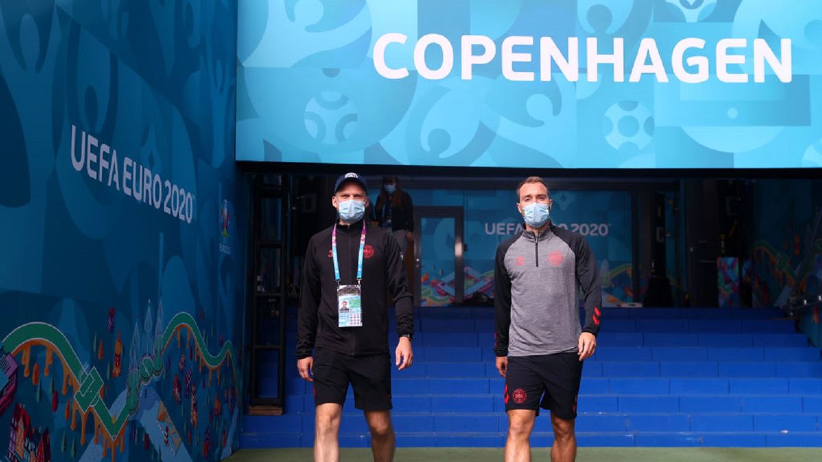 Getty Images / Martin Rose - UEFA / Na zdjęciu: Christian Eriksen (z prawej)