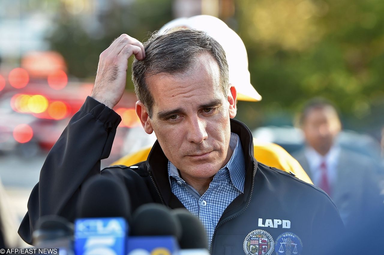 Burmistrz Los Angeles Eric Garcetti (fot. Robyn Beck dla AFP/EAST NEWS)