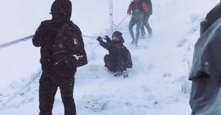 Śmiech przez łzy. Nagranie ze Śnieżki ma prawie milion wyświetleń