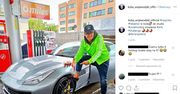 Kuba Wojewódzki chwali się czterema hot-dogami. I Ferrari GTC4Lusso też