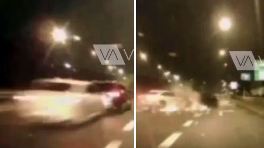 Tragiczny wypadek zarejestrowała kamera w innym aucie