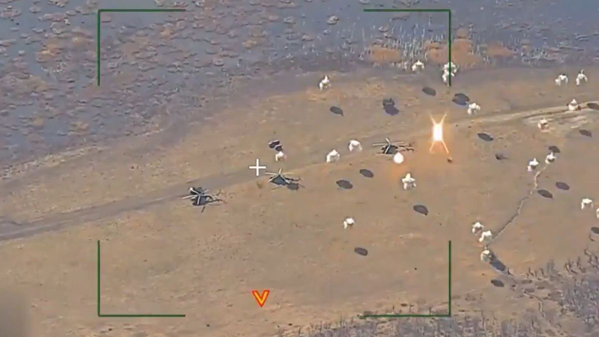 Atak Rosjan na ukraińskie śmigłowce