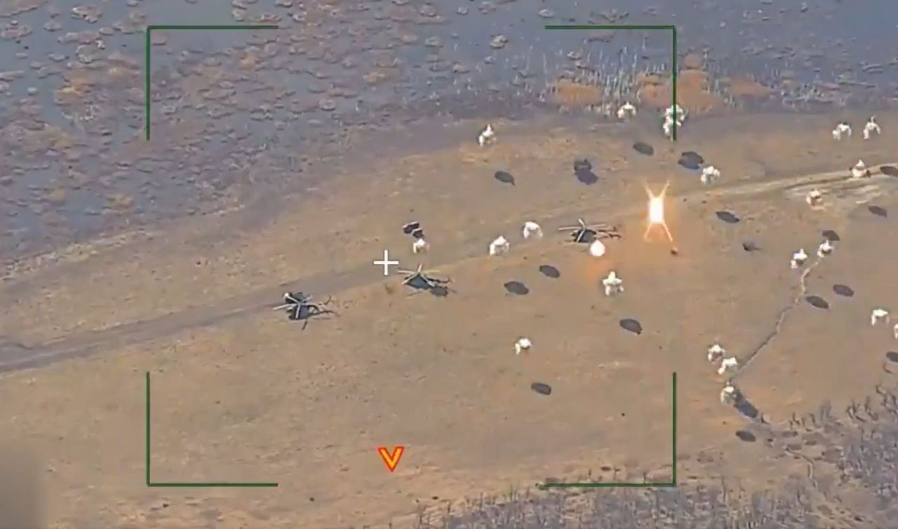 Rosyjskie uderzenie na Ukrainę. Skuteczny atak na śmigłowce Mi-8