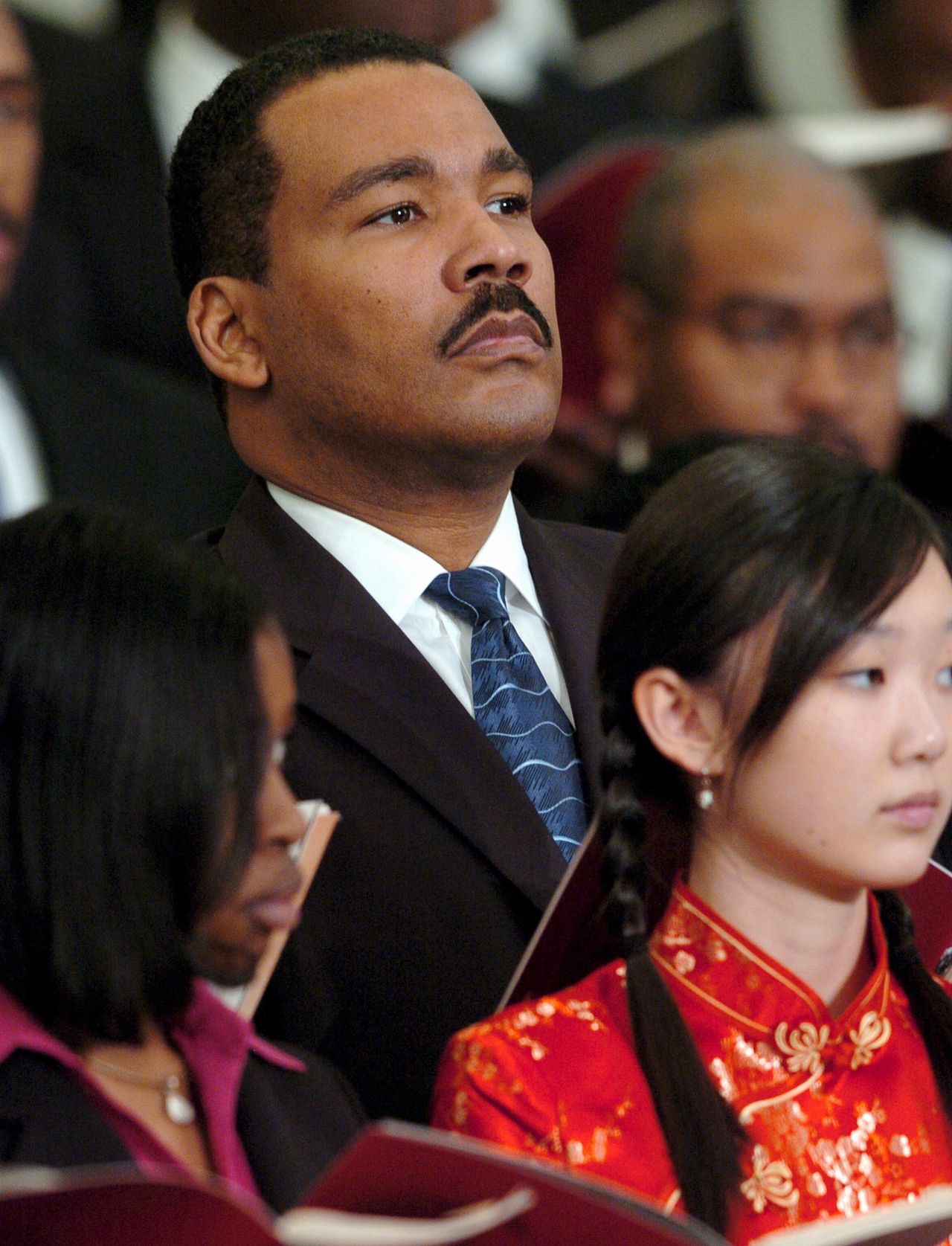 (FILE) - Dexter Scott King, the youngest son of slain civil rights leader Martin Luther King Jr. and Coretta Scott King, attends the Martin Luther King Jr. Annual Commemorative Service at the Ebenezer Baptist Church in Atlanta, Georgia, Monday, 16 January 2006 (reissued 22 January 2024). Dexter King passed away at the age of 62 at his California home on 22 January 2024 due to cancer, according to a statement by the King Center in Atlanta. EPA/ERIK S. LESSER *** Local Caption *** 00614912 Dostawca: PAP/EPA.