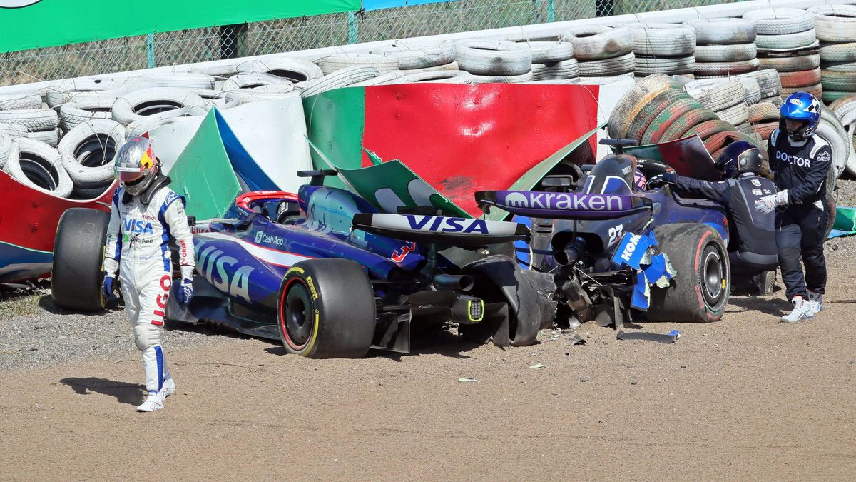 wypadek Daniela Ricciardo i Alexandra Albona